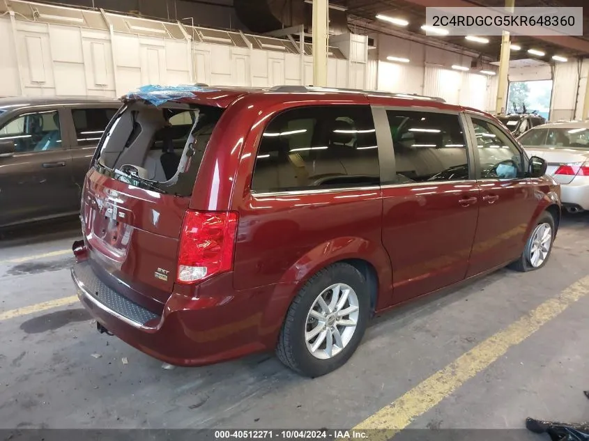 2C4RDGCG5KR648360 2019 Dodge Grand Caravan Sxt