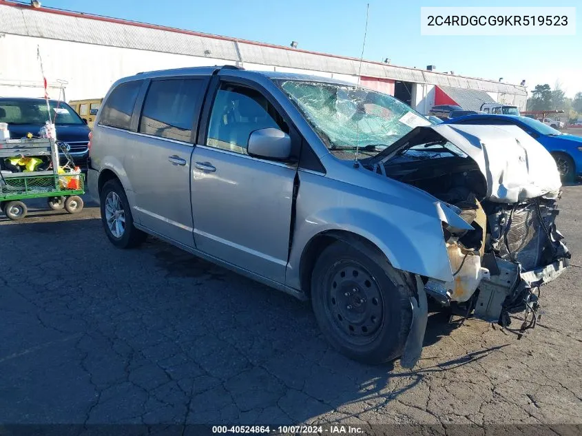 2019 Dodge Grand Caravan Sxt VIN: 2C4RDGCG9KR519523 Lot: 40524864