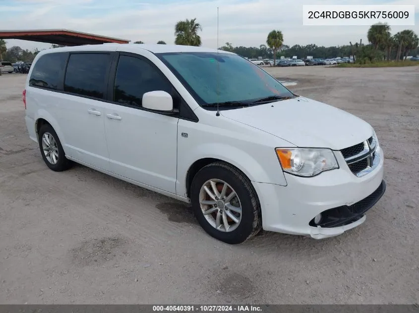 2019 Dodge Grand Caravan Se 35Th Anniversary Edition VIN: 2C4RDGBG5KR756009 Lot: 40540391