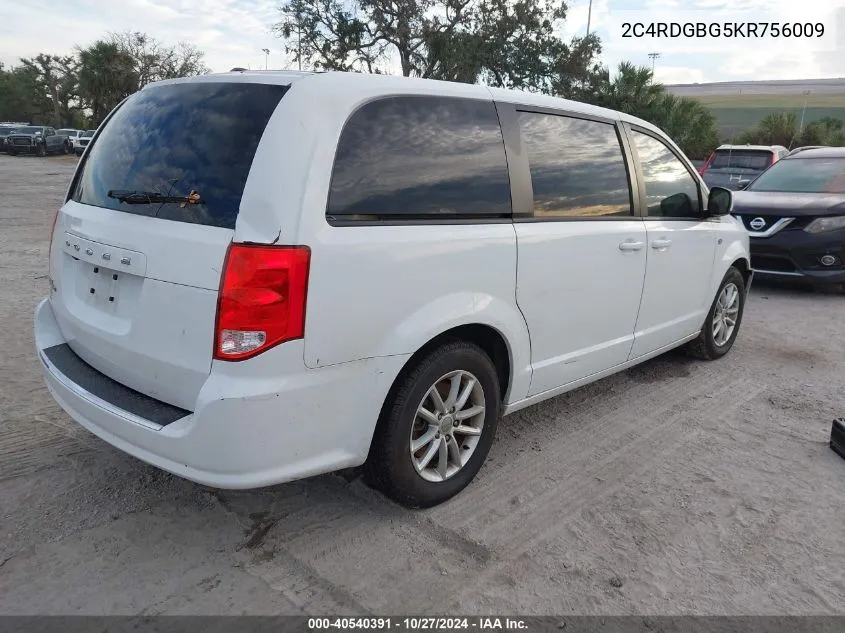 2019 Dodge Grand Caravan Se 35Th Anniversary Edition VIN: 2C4RDGBG5KR756009 Lot: 40540391