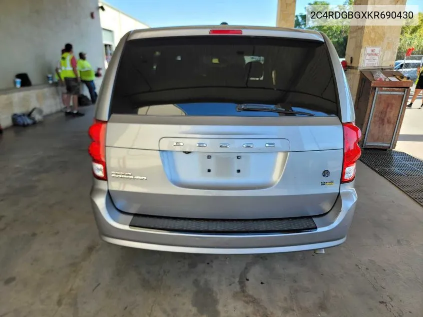 2019 Dodge Grand Caravan Se Plus VIN: 2C4RDGBGXKR690430 Lot: 40578248