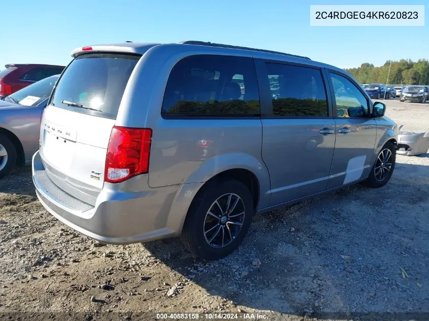 2019 Dodge Grand Caravan Gt VIN: 2C4RDGEG4KR620823 Lot: 40583159