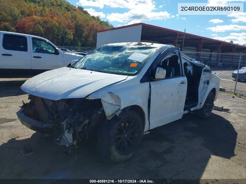 2C4RDGEG2KR690109 2019 Dodge Grand Caravan Gt