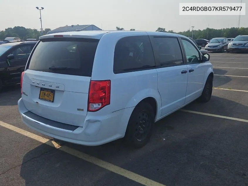 2C4RDGBG7KR579477 2019 Dodge Grand Caravan Se