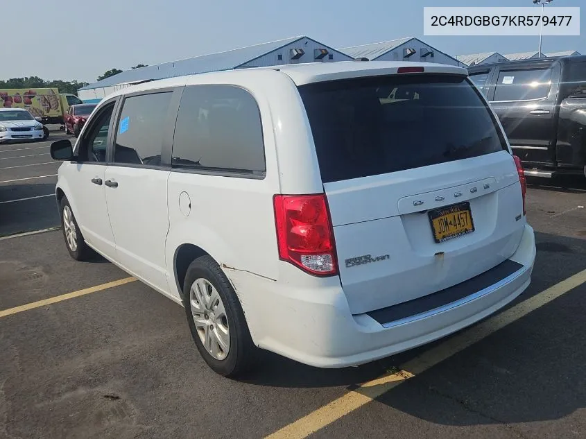 2C4RDGBG7KR579477 2019 Dodge Grand Caravan Se