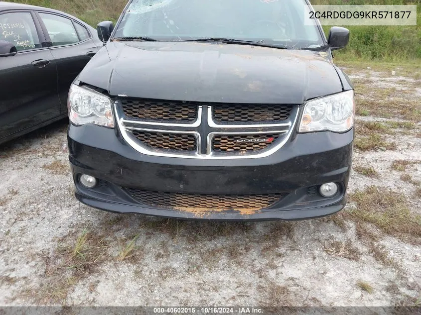 2019 Dodge Grand Caravan Crew VIN: 2C4RDGDG9KR571877 Lot: 40602015