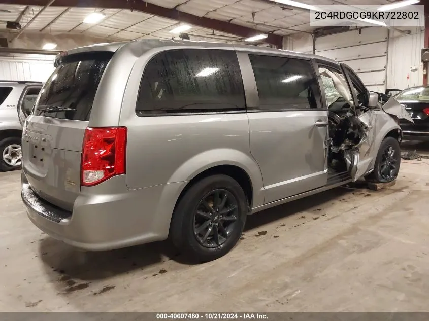 2C4RDGCG9KR722802 2019 Dodge Grand Caravan Sxt