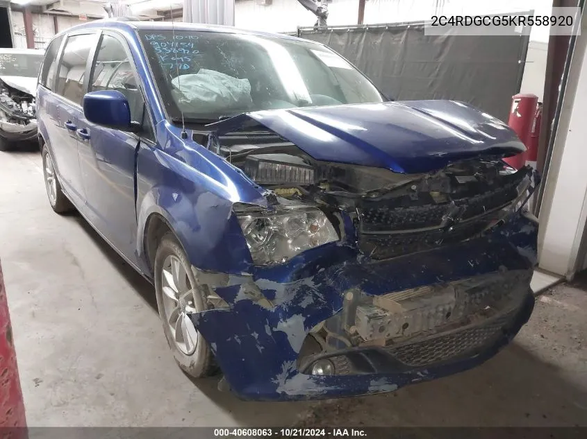 2C4RDGCG5KR558920 2019 Dodge Grand Caravan Sxt