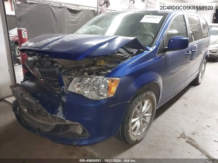 2C4RDGCG5KR558920 2019 Dodge Grand Caravan Sxt