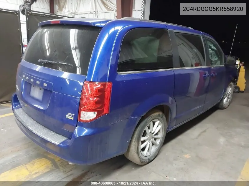 2C4RDGCG5KR558920 2019 Dodge Grand Caravan Sxt