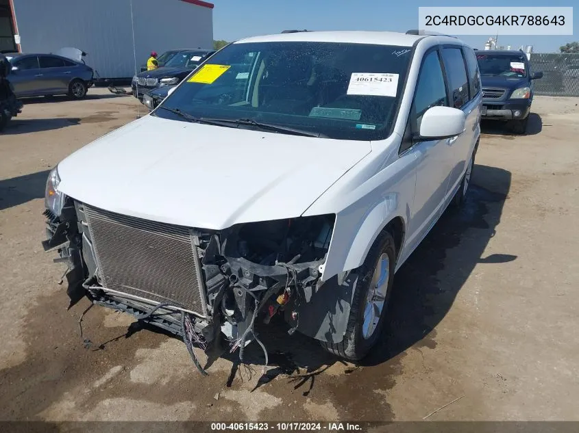 2C4RDGCG4KR788643 2019 Dodge Grand Caravan Sxt