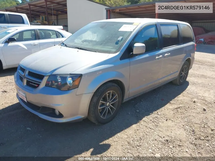 2019 Dodge Grand Caravan Gt VIN: 2C4RDGEG1KR579146 Lot: 40627808