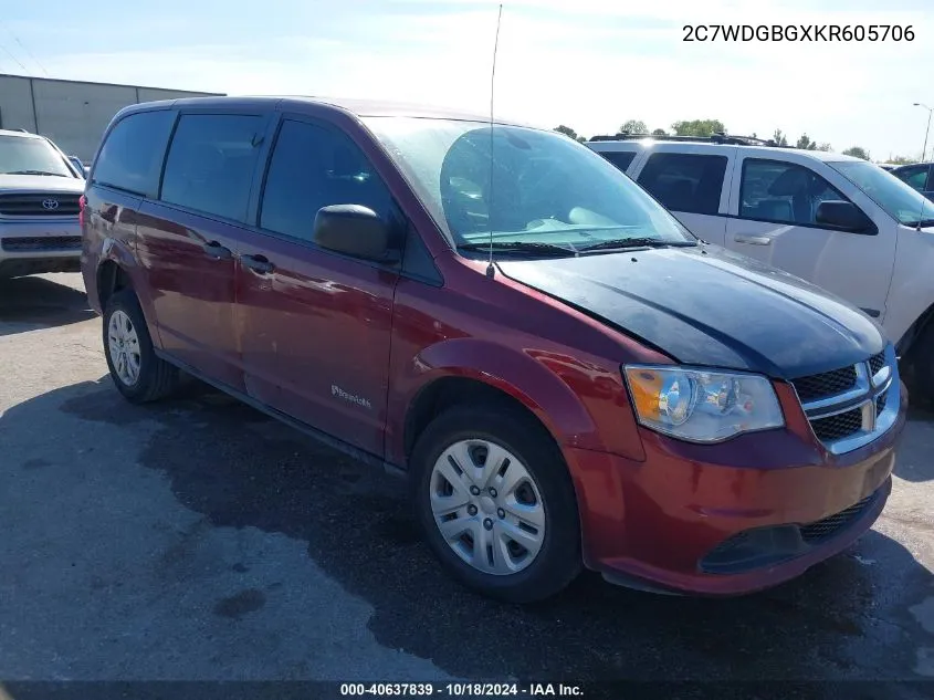 2C7WDGBGXKR605706 2019 Dodge Grand Caravan Se