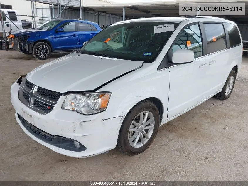 2019 Dodge Grand Caravan Sxt VIN: 2C4RDGCG9KR545314 Lot: 40640551