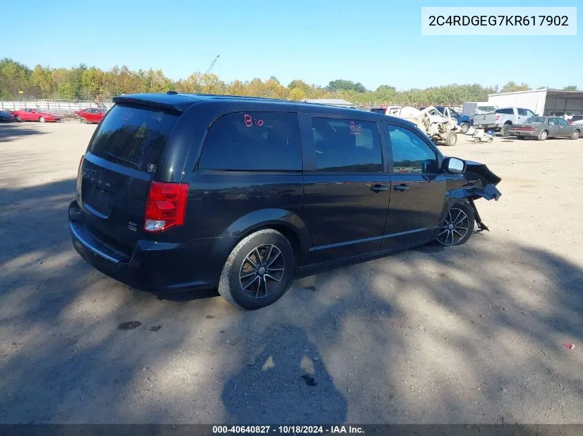 2C4RDGEG7KR617902 2019 Dodge Grand Caravan Gt