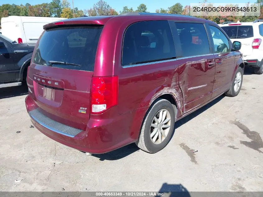 2019 Dodge Grand Caravan Sxt VIN: 2C4RDGCG9KR543613 Lot: 40653349