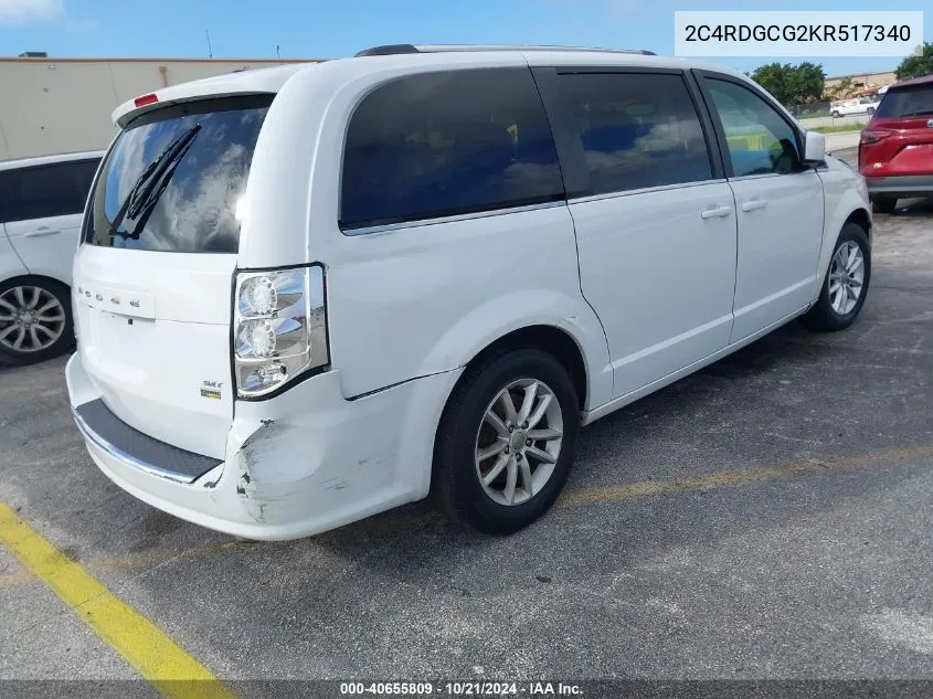 2C4RDGCG2KR517340 2019 Dodge Grand Caravan Sxt