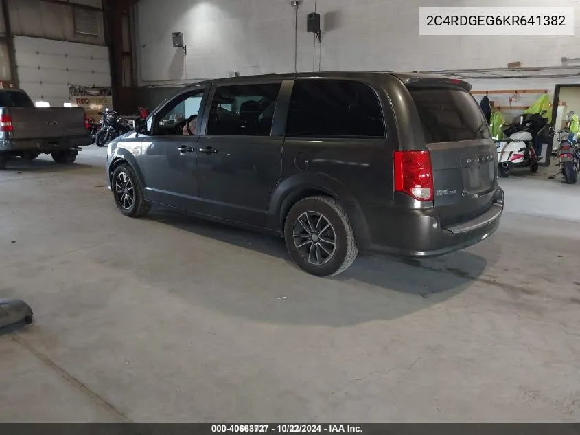 2019 Dodge Grand Caravan Gt VIN: 2C4RDGEG6KR641382 Lot: 40663727