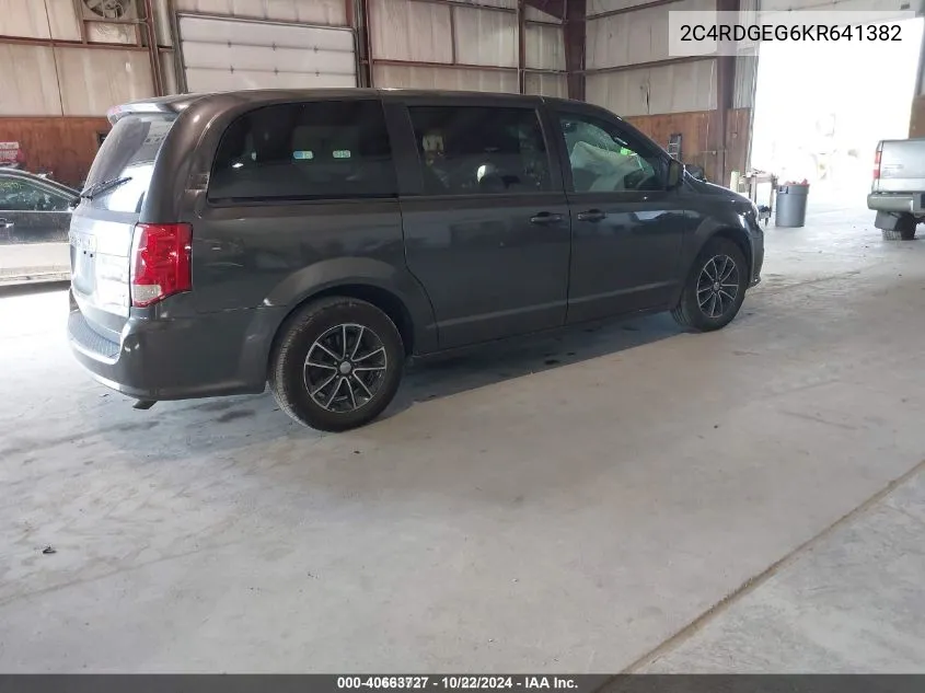 2019 Dodge Grand Caravan Gt VIN: 2C4RDGEG6KR641382 Lot: 40663727