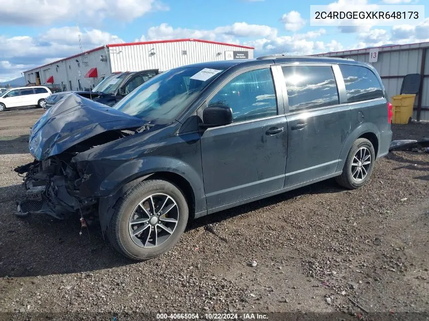 2C4RDGEGXKR648173 2019 Dodge Grand Caravan Gt