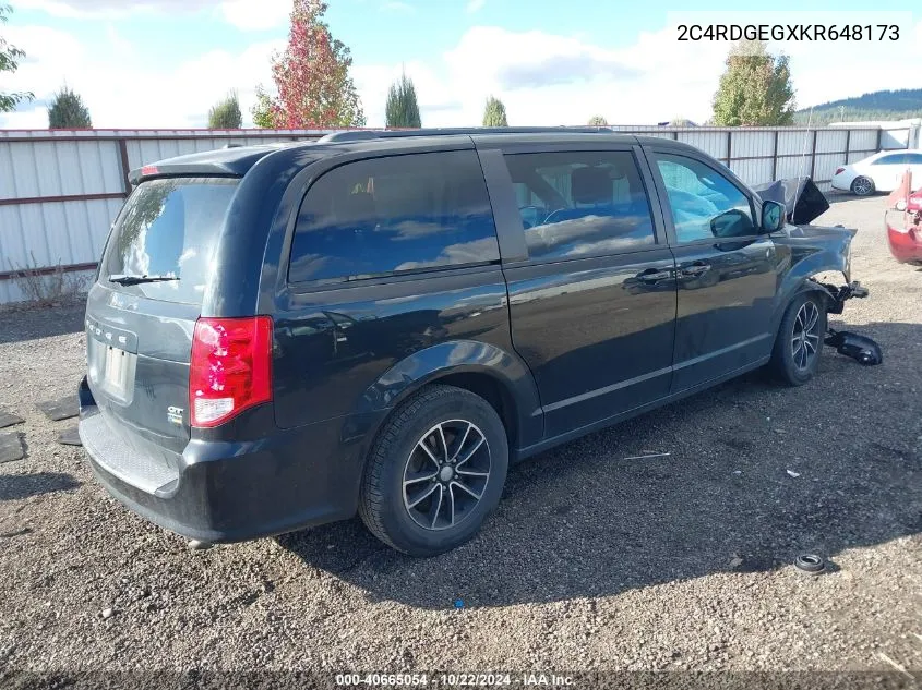 2C4RDGEGXKR648173 2019 Dodge Grand Caravan Gt