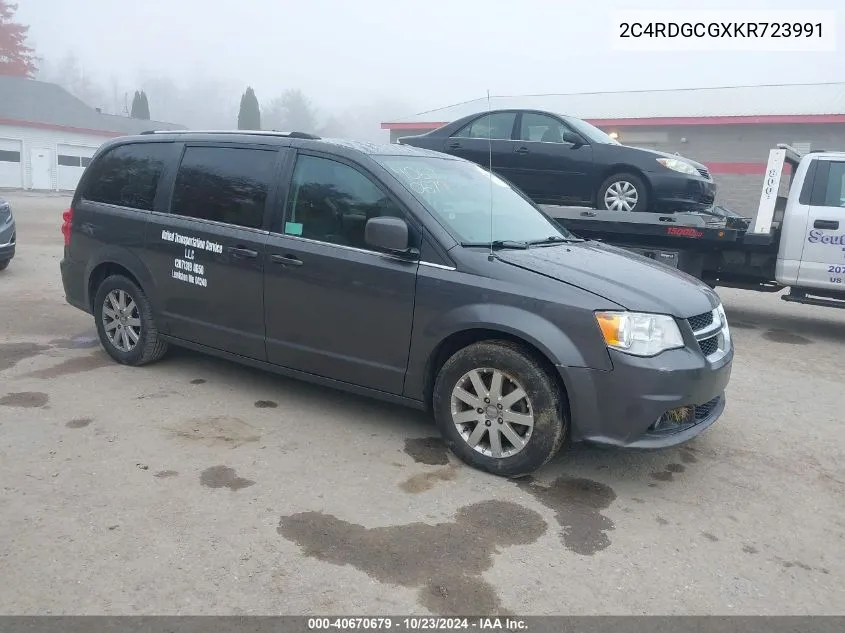 2019 Dodge Grand Caravan Sxt VIN: 2C4RDGCGXKR723991 Lot: 40670679