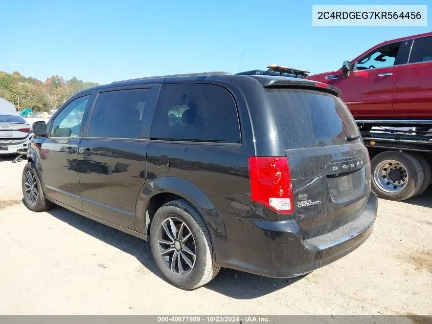 2C4RDGEG7KR564456 2019 Dodge Grand Caravan Gt