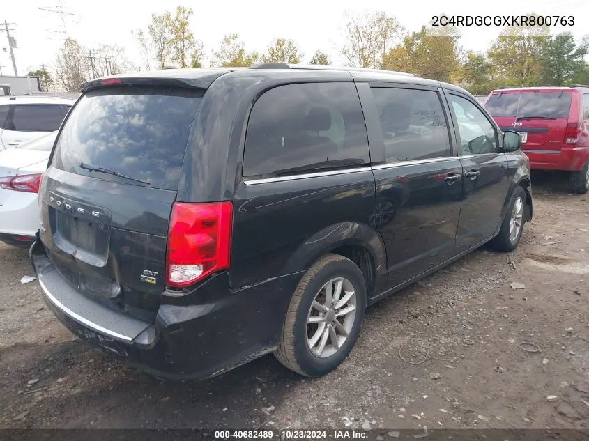 2C4RDGCGXKR800763 2019 Dodge Grand Caravan Sxt