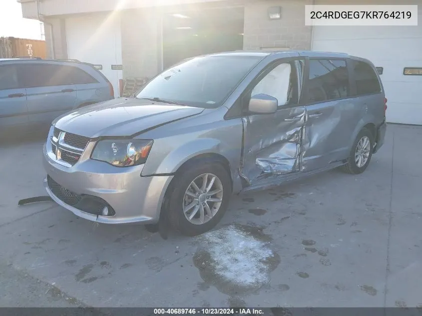 2C4RDGEG7KR764219 2019 Dodge Grand Caravan Gt