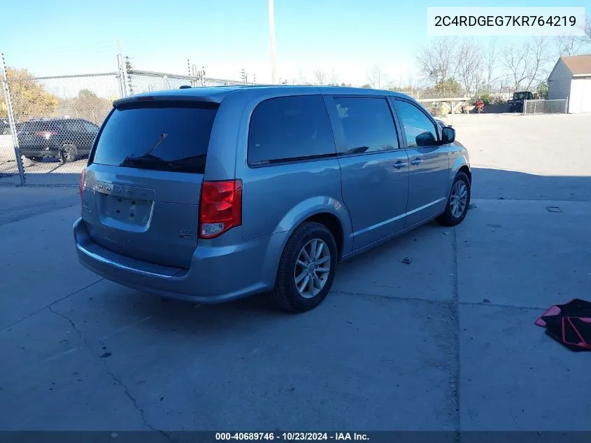 2C4RDGEG7KR764219 2019 Dodge Grand Caravan Gt