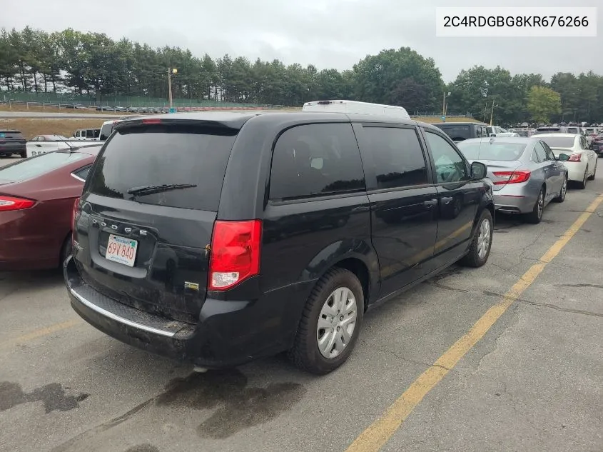 2019 Dodge Grand Caravan Se VIN: 2C4RDGBG8KR676266 Lot: 40690384