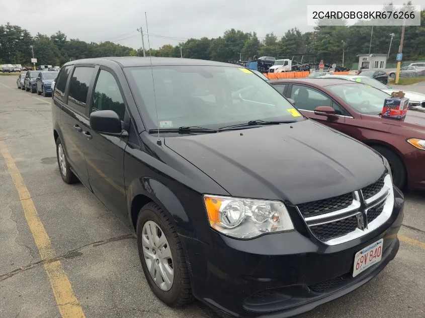 2019 Dodge Grand Caravan Se VIN: 2C4RDGBG8KR676266 Lot: 40690384