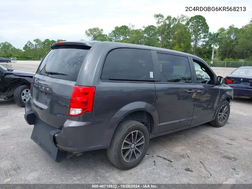 2C4RDGBG6KR568213 2019 Dodge Grand Caravan Se Plus