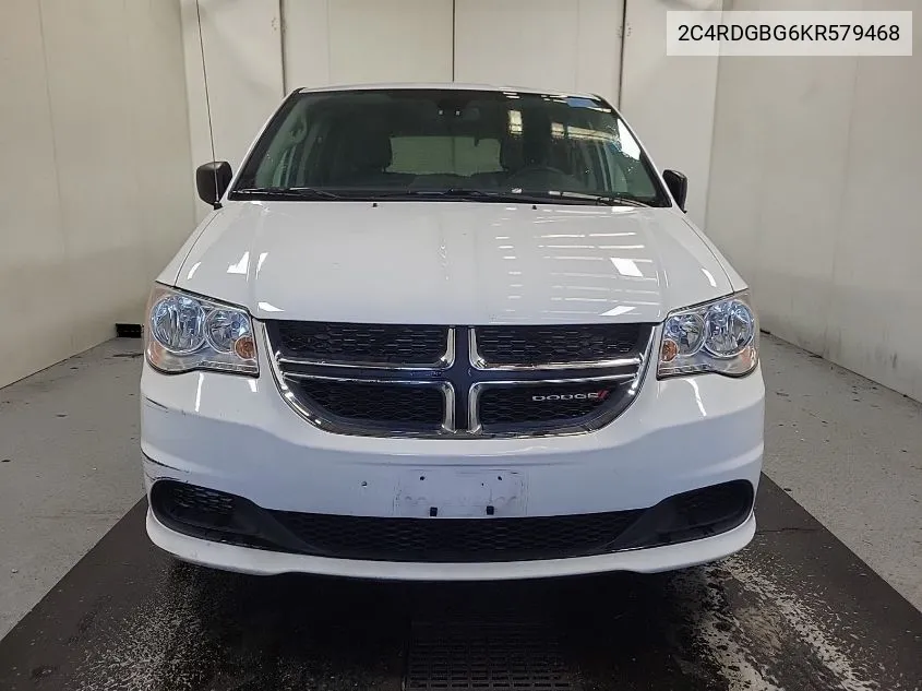 2019 Dodge Grand Caravan Se VIN: 2C4RDGBG6KR579468 Lot: 40719636