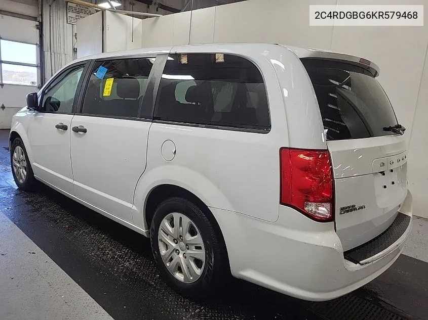 2C4RDGBG6KR579468 2019 Dodge Grand Caravan Se