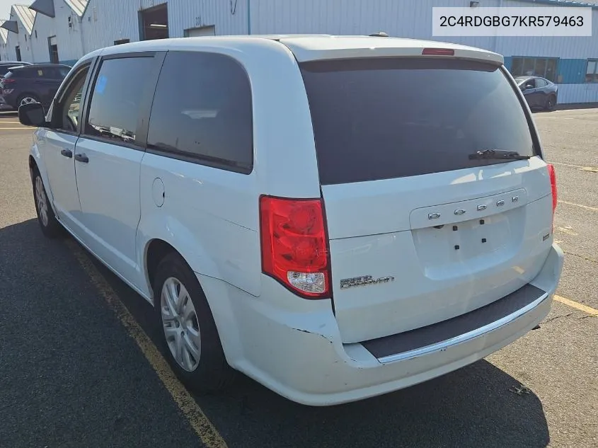 2C4RDGBG7KR579463 2019 Dodge Grand Caravan Se