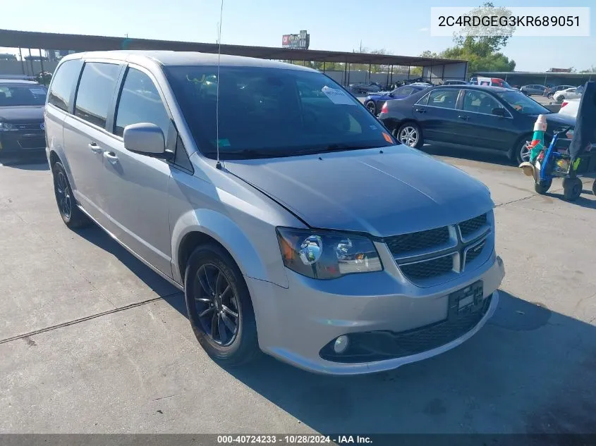 2C4RDGEG3KR689051 2019 Dodge Grand Caravan Gt