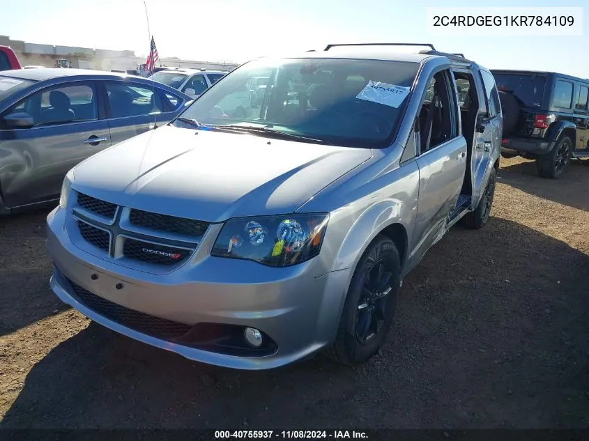 2019 Dodge Grand Caravan Gt VIN: 2C4RDGEG1KR784109 Lot: 40755937