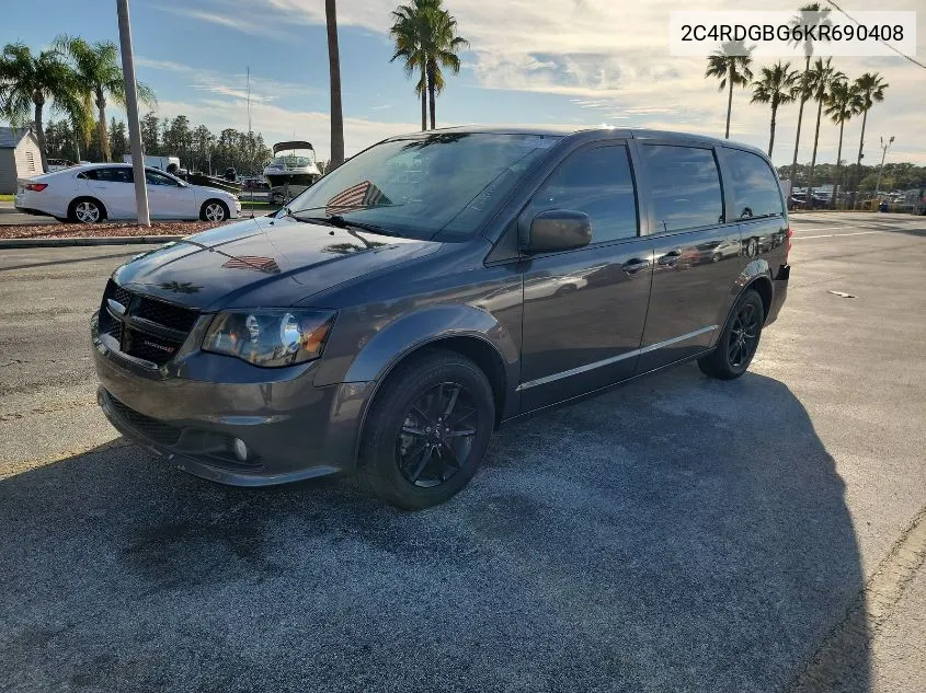 2019 Dodge Grand Caravan Se Plus VIN: 2C4RDGBG6KR690408 Lot: 40757235