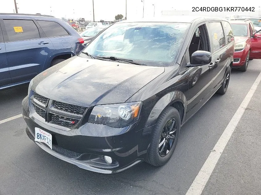 2019 Dodge Grand Caravan Se VIN: 2C4RDGBG1KR770442 Lot: 40774366