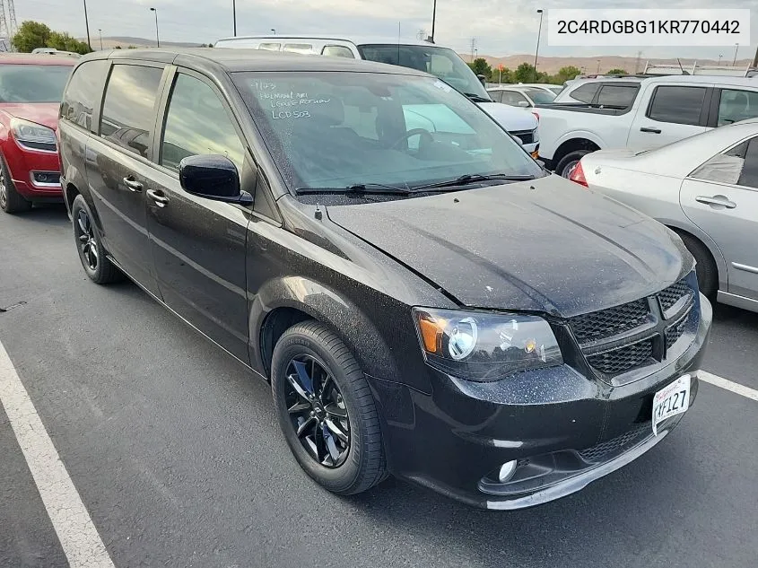 2019 Dodge Grand Caravan Se VIN: 2C4RDGBG1KR770442 Lot: 40774366