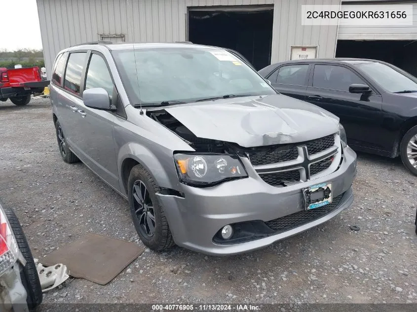 2019 Dodge Grand Caravan Gt VIN: 2C4RDGEG0KR631656 Lot: 40776905