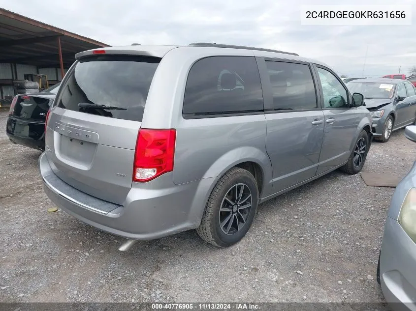 2019 Dodge Grand Caravan Gt VIN: 2C4RDGEG0KR631656 Lot: 40776905