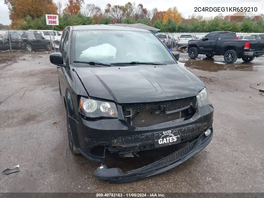 2C4RDGEG1KR659210 2019 Dodge Grand Caravan Gt