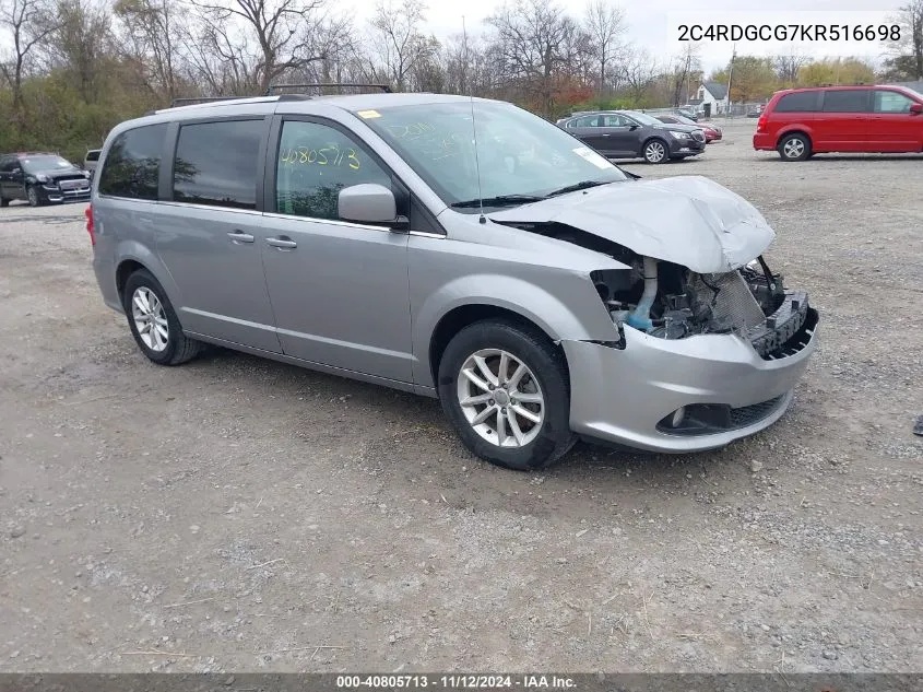 2C4RDGCG7KR516698 2019 Dodge Grand Caravan Sxt