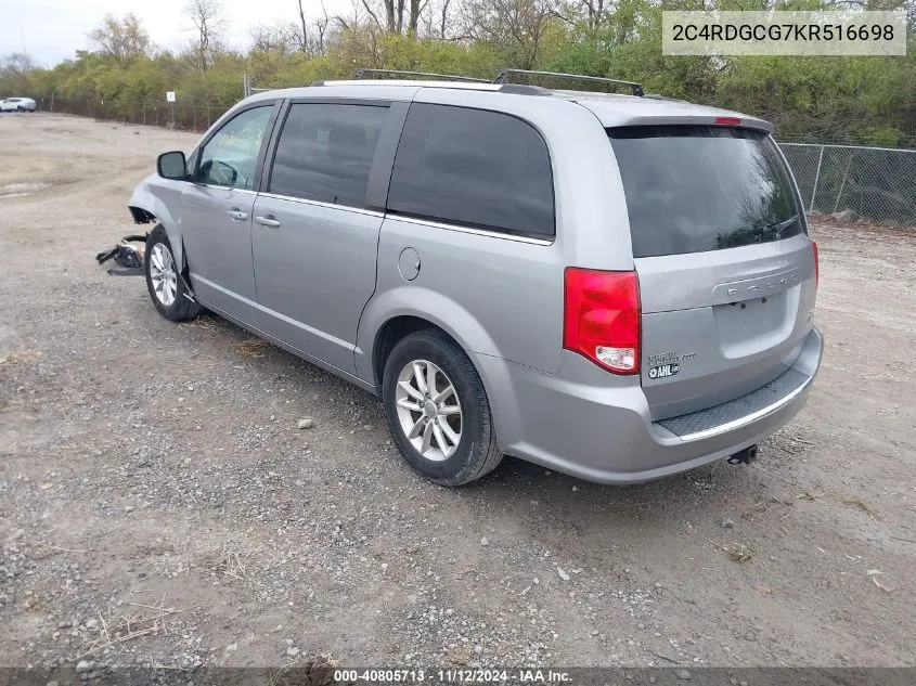 2C4RDGCG7KR516698 2019 Dodge Grand Caravan Sxt