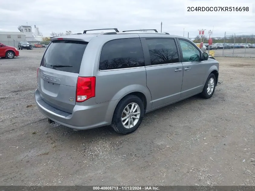 2C4RDGCG7KR516698 2019 Dodge Grand Caravan Sxt