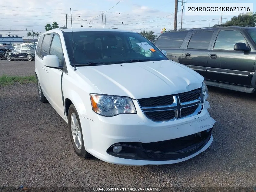 2019 Dodge Grand Caravan Sxt VIN: 2C4RDGCG4KR621716 Lot: 40853914