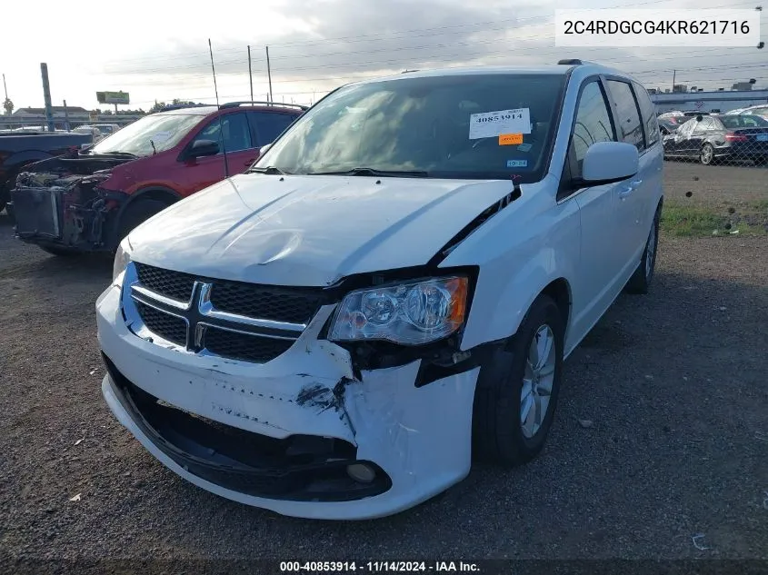 2019 Dodge Grand Caravan Sxt VIN: 2C4RDGCG4KR621716 Lot: 40853914