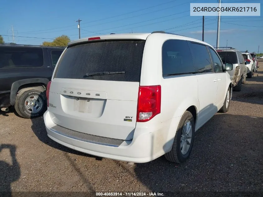 2019 Dodge Grand Caravan Sxt VIN: 2C4RDGCG4KR621716 Lot: 40853914